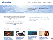 Tablet Screenshot of cibernetika.com